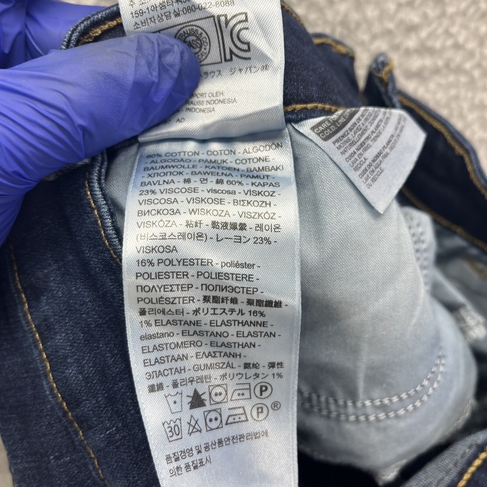 Levis Jeans Womens‎ 27 Blue Denim Jeans 721 High Rise Skinny Casual Active Chore - Picture 15 of 16